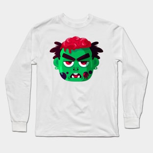 Scary Zombie Long Sleeve T-Shirt